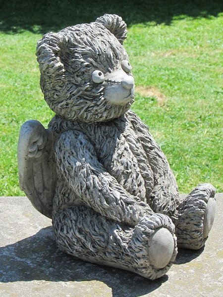 Angel Teddy Bear Statue | Surrey Ornamental Stoneware