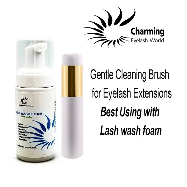 Lash Extension Clean Cleaning Cleanser Brush for Eyelash ...