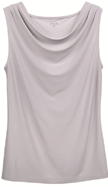 cowl neck suit