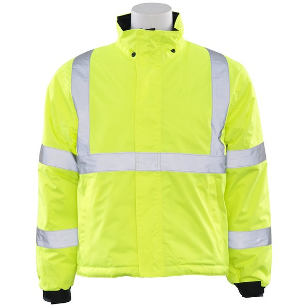 ERB S442 Class 3 Reversible Bomber Jacket - Yellow/Lime | Hi Visibility ...