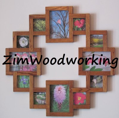 Custom Picture Frame Collage ZimWoodworking - Handmade 