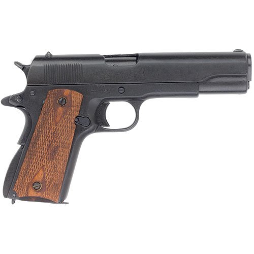 US Government Issued M1911 Replica Pistol with Checkered Wood Gri ...