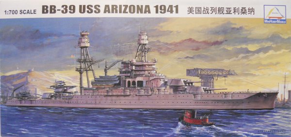 BB-39 USS Arizona 1941, Mini-Hobby Models 1/700 | Plastic Model Kits