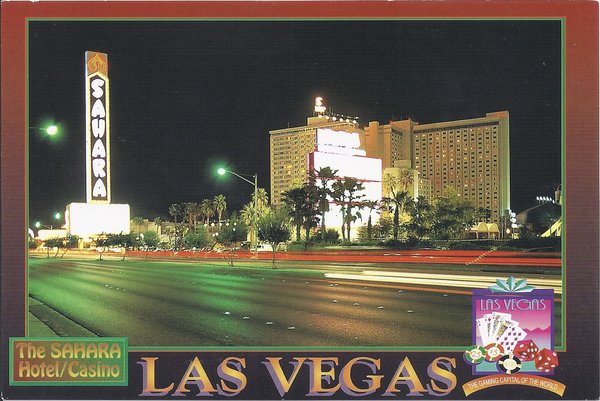 Sahara Hotel & Casino Post Card Las Vegas, NV #1618 | TopShelfChips.com